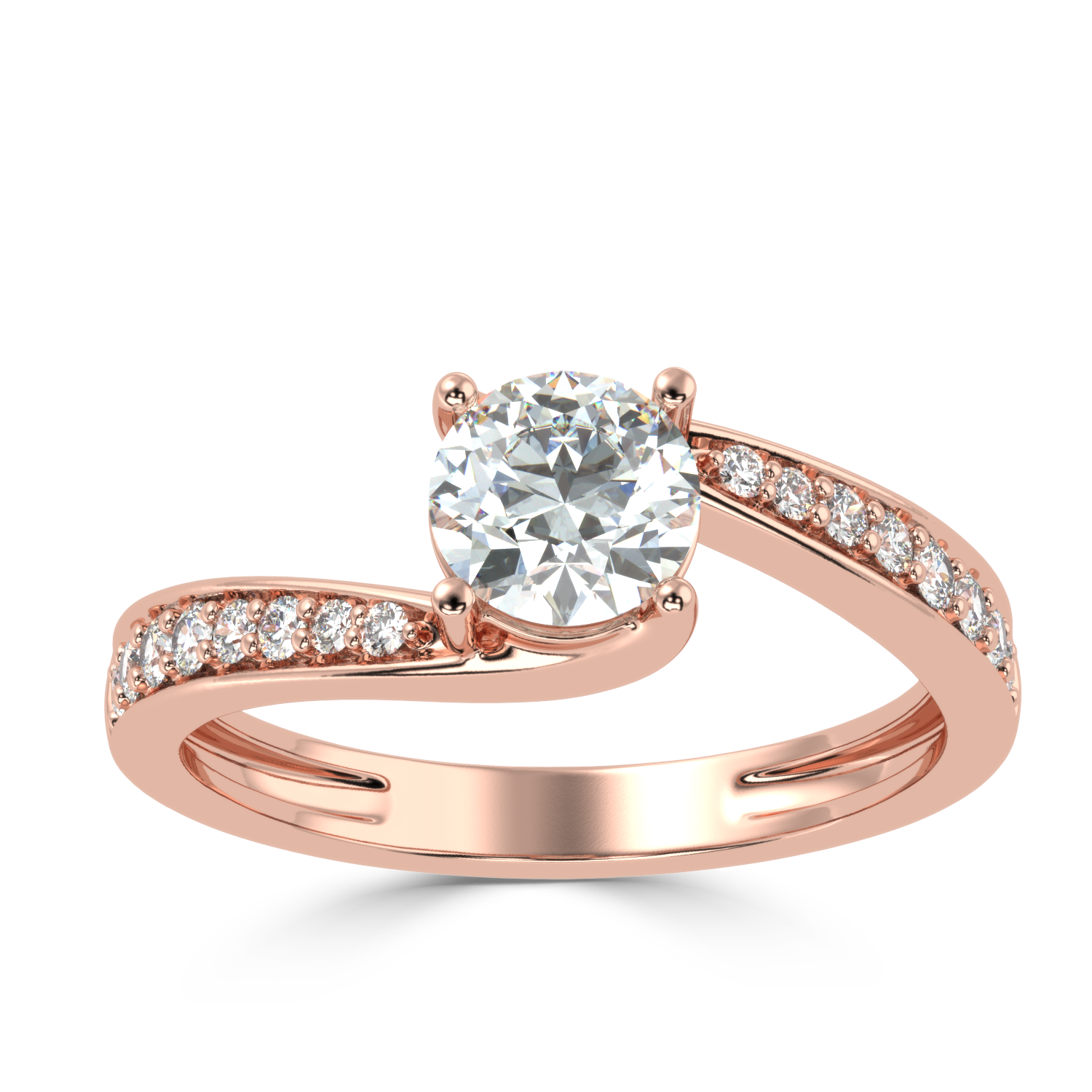 1.24 Carat G Color VS1 Clarity Diamond Studded Natural Diamond Ring.